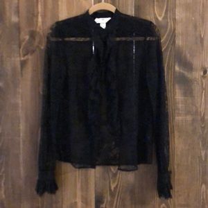 Black H&M lace blouse